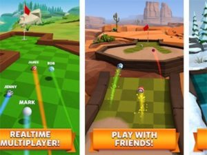 Android sportovní hra Golf Battle