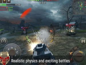 Android MMORPG hra Battle Tanks