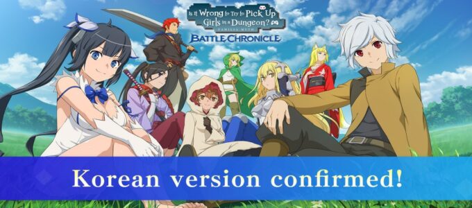 DanMachi: Battle Chronicle - Nová mobilní a PC hra s ikonickými postavami z populárního anime