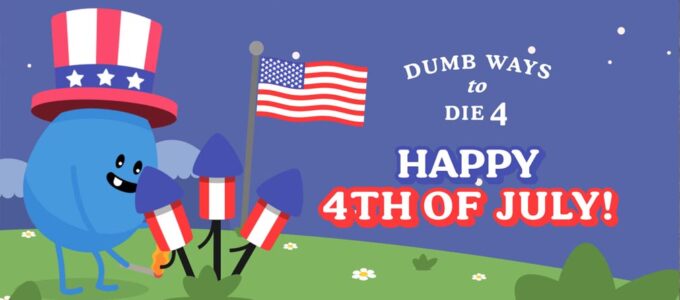 "Dumb Ways to Die 4 oslavuje americký Den nezávislosti s novými mini-hrami plnými ohňostrojů!"