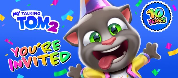 "My Talking Tom oslavuje 10 let s ohromnou narozeninovou událostí - nezmeškejte ani trochu zábavy!"