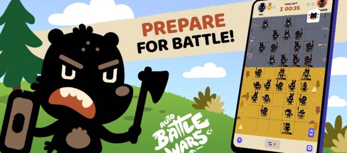 "Auto Battle Wars: Spin Tactics v Early Access na Google Play Store - Taktická strategie s barevným fantasy světem a jednoduchým bojovým systémem"