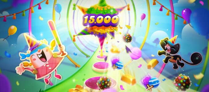 Candy Crush Saga slaví 20. výročí a přidává 15 000. level