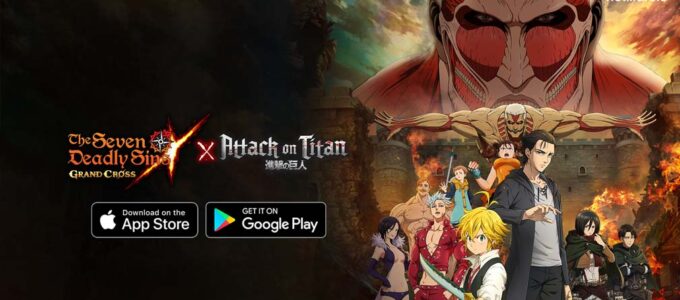 Nová aktualizace The Seven Deadly Sins: Grand Cross přináší hrdiny z Attack on Titan!