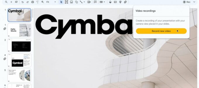 Nová funkce: Nahrávání prezentací v Google Slides