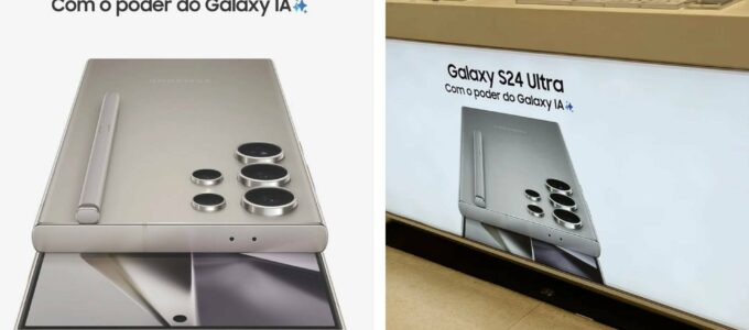 Brazilské obchody si na oficiálních plakátech předvádějí Galaxy S24 Ultra, se silou, kterou jim nikdo nedal