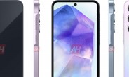 Samsungův Galaxy A55 se představuje s kovovým rámečkem ve oficiálních renderových obrázcích.