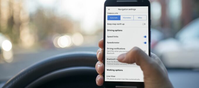 Nastavení Bluetooth tunelových majáků v Google Maps