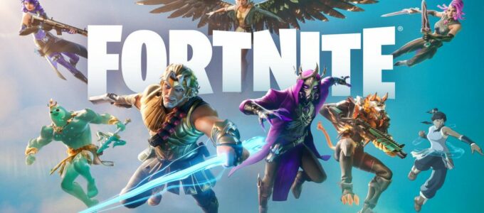 Zeus s pistolí v nové sezóně Fortnite: Mýty a smrtelníci