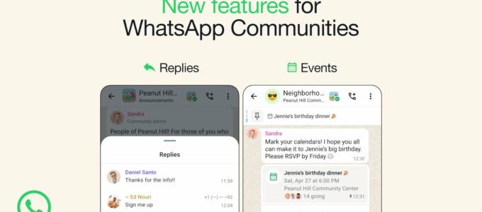 WhatsApp rozšiřuje nové funkce pro komunity a skupiny