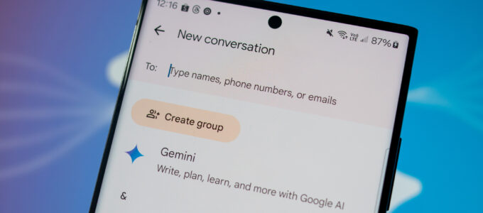 Gemini AI od Google dostupná pro více Android telefonů v Messages