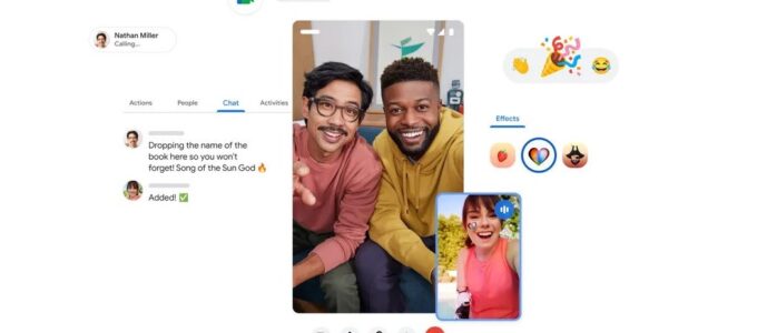 Google Meet dostává nový vzhled s mobilním voláním a efekty