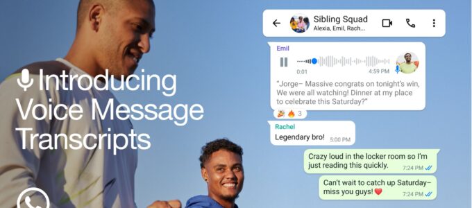 WhatsApp zpřístupňuje hlasové zprávy díky přepisu
