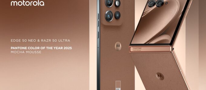 Motorola představuje 2024 Razr Plus v odstínu mocha od Pantone