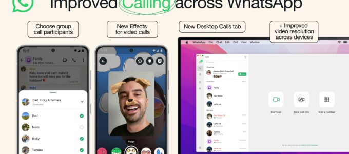 WhatsApp zlepšuje kvalitu a kontrolu hovorů a videohovorů